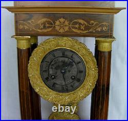 Pendule portique Charles X 19ème fonctionne clock uhr orologio reloj