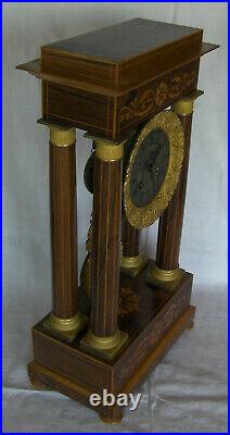 Pendule portique Charles X 19ème fonctionne clock uhr orologio reloj