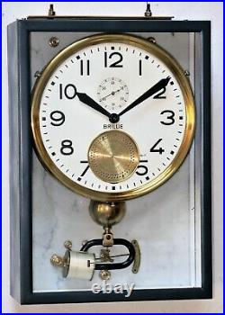 Pendule regulateur BRILLIE electric master clock (no ato, lepaute)