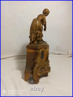 Pendule regule facade bronze ressorts ok fonctionne sonne