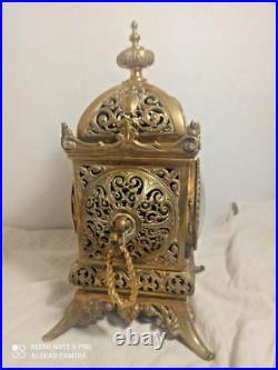 Pendule style baroque bronze fonctionne sonne