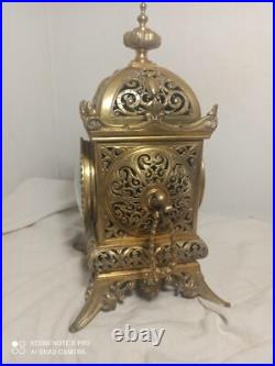 Pendule style baroque bronze fonctionne sonne