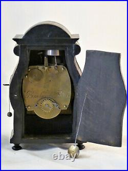 Pendule tête de poupée d'époque Régence début XVIIIe clock uhr reloj orologio