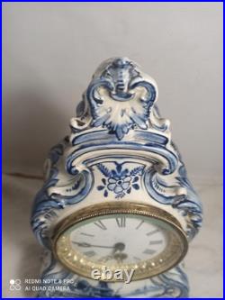 Pendule/xcartel faience decor Delft fonctionne