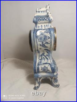 Pendule/xcartel faience decor Delft fonctionne