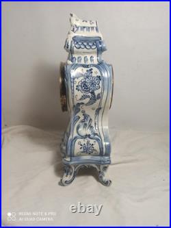Pendule/xcartel faience decor Delft fonctionne