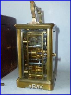 Pendulette d'officier fin XIX début XX horloge en bronze XIX pendule de voyage