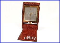 Pendulette métal doré horloger Jaeger LeCoultre Kirby Beard & Co Paris