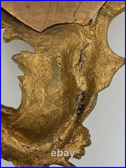 Petit Cartel En Bronze Breguet Et Fils 3546 Mouvement Coq Cadran Email H3356