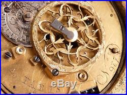 Petit Cartel XVIIIe à Quantièmes En Bronze Doré pendule clock uhr reloj