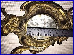 Petit Corps pendule bronze brass pediment clock Kaminuhr pendule cartel coq n 18