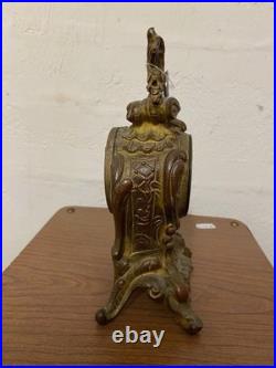 Petite Pendule Style Louis XVI Rocaille En Bronze Dore Début Xxème A Restaurer Petite Pendule Style Louis XVI Rocaille En Bronze Dore Début Xxème A Restaurer