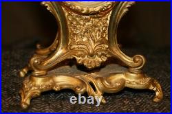 Petite pendule en bronze style louis XV vers 1900