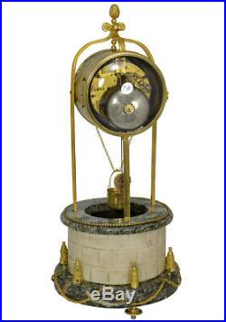 Puits Echopié. Kaminuhr Empire clock bronze horloge antique cartel pendule