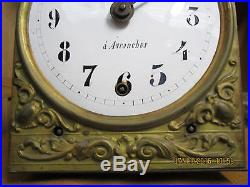 Rare Grand Mouvement D'horloge Ancien / Sonnerie A 2 Cloches + Sonnerie A Spiral