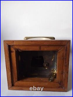 RARE GROSSE HORLOGE type pendule D OFFICIER EN LAITON ET BAROMETRE/japy 1878