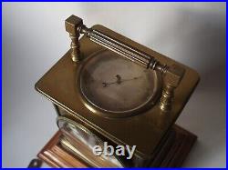 RARE GROSSE HORLOGE type pendule D OFFICIER EN LAITON ET BAROMETRE/japy 1878