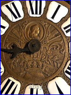 RARE MOUVEMENT DE CONTOISE 18EME TYPE MAYET coq portrait horloge pendule