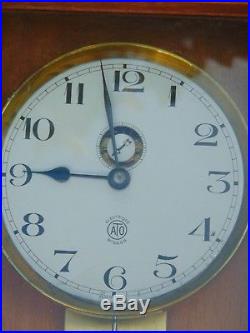 RARE PENDULE ELECTRIQUE ATO 1930 HORLOGE CLOCK brillie regulateur