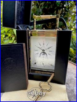 RARE Pendule De Voyage L'ÉPÉE 1839 Bambou Phases De Lune Officier Clock Reiseuhr RARE Pendule De Voyage L'ÉPÉE 1839 Bambou Phases De Lune Officier Clock Reiseuhr
