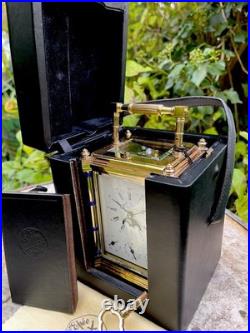 RARE Pendule De Voyage L'ÉPÉE 1839 Bambou Phases De Lune Officier Clock Reiseuhr RARE Pendule De Voyage L'ÉPÉE 1839 Bambou Phases De Lune Officier Clock Reiseuhr