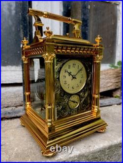 RARE Pendule De Voyage Westminster Grande Et Petite Sonnerie Officier Reiseuhr RARE Pendule De Voyage Westminster Grande Et Petite Sonnerie Officier Reiseuhr