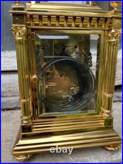 RARE Pendule De Voyage Westminster Grande Et Petite Sonnerie Officier Reiseuhr