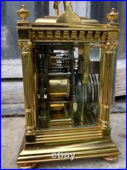 RARE Pendule De Voyage Westminster Grande Et Petite Sonnerie Officier Reiseuhr