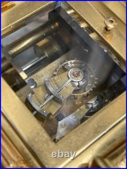 RARE Pendule De Voyage Westminster Grande Et Petite Sonnerie Officier Reiseuhr