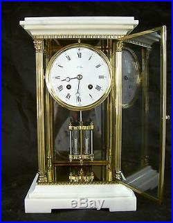 RARE REGULATEUR L'EPEE PENDULE LAITON DORE ET MARBRE PARF. ETAT SONNERIE CLOCHE