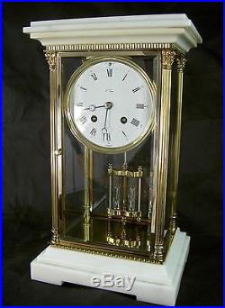 RARE REGULATEUR L'EPEE PENDULE LAITON DORE ET MARBRE PARF. ETAT SONNERIE CLOCHE