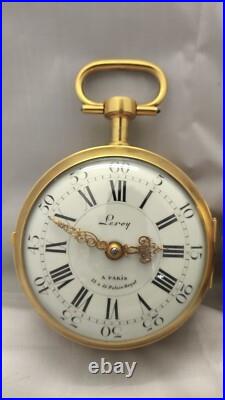 RARE clock X2 Pendule de voyage A SONNERIE L. LEROY + barometre officier RARE clock X2 Pendule de voyage A SONNERIE L. LEROY + barometre officier