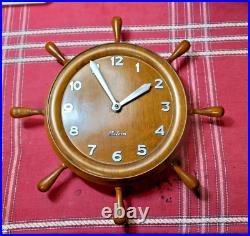 RARE pendule REFORM 15 rubis swiss made 4V gouvernail marine bateau