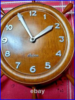 RARE pendule REFORM 15 rubis swiss made 4V gouvernail marine bateau