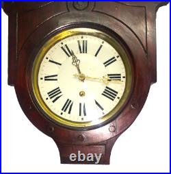 RARE pendule murale, mouvement fer fonctionnel RARE pendule murale, mouvement fer fonctionnel