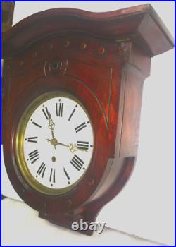 RARE pendule murale, mouvement fer fonctionnel RARE pendule murale, mouvement fer fonctionnel
