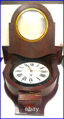 RARE pendule murale, mouvement fer fonctionnel RARE pendule murale, mouvement fer fonctionnel