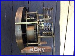 Rare Carillon Horloge Fontenoy Westminster 9 Marteaux 9 Tiges 2 Melodies Be