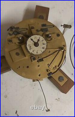 Rare Horloge Pendule Tableau Mécanisme Carillon Foret Noire Comtoise