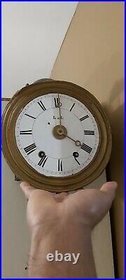 Rare Miniature Horloge Pendule comtoise Foret Noire Carillon