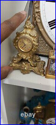 Rare Miniature Pendule Pendulett Cartel 11 Cm Horloge Foret Noire Carillon