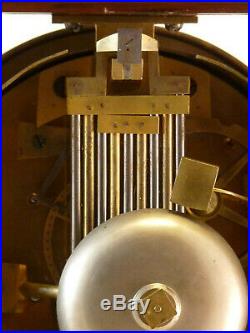 Rare Pendule Regulateur En Acajou Et Bronze Doré Signé Lépine clock uhr reloj