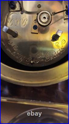 Rare Pendule d'officier De Voyage Hger du Roy L. Leroy Paris À Sonnerie