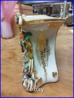 Rare Pendule de cheminée En porcelaine en Très Belle État