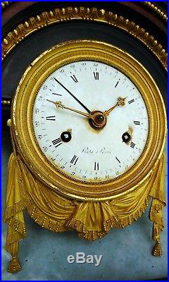Rare Pendule époque directoire, empire horloge uhr clock