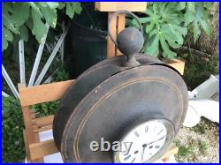 Rare Pendule horloge de Gare industriel en tôle XIXème ou XVIII ème