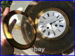 Rare Pendule horloge de Gare industriel en tôle XIXème ou XVIII ème