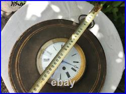 Rare Pendule horloge de Gare industriel en tôle XIXème ou XVIII ème