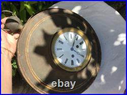 Rare Pendule horloge de Gare industriel en tôle XIXème ou XVIII ème