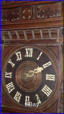 Rare ancienne horloge coucou de la foret noire du 19 éme siècle